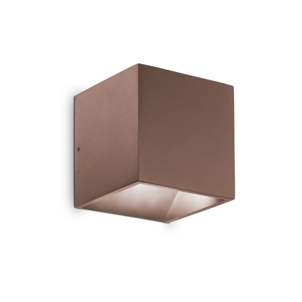 Applique Da Parete Contemporaneo Rubik Alluminio Coffee Led 8,5W 3000K Ip54