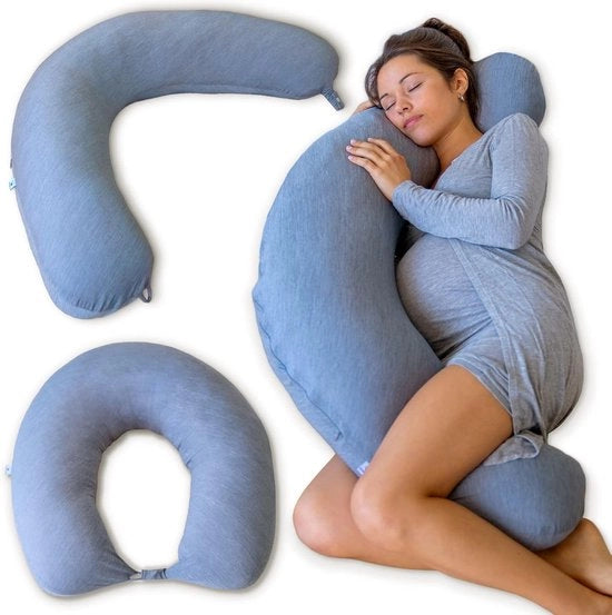 Cuscino per la gravidanza - Cuscino per l'allattamento - Cuscino per il sostegno della schiena - Sostegno per la gravidanza - Cuscino da letto lungo - Cuscino per il sostegno del corpo intero