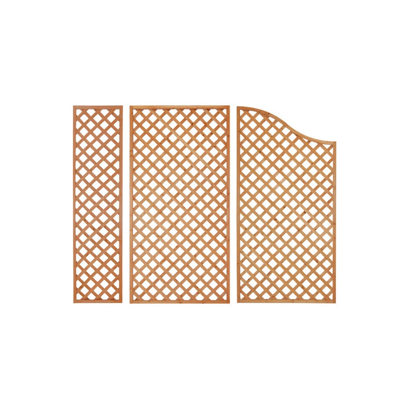 Set da 4 Pannelli Legno bucherellato 50x200