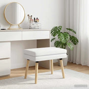 Panchina a doppio strato Bianco 60 x 40 x 46 cm Tessuto 42038428