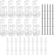 Fissaggio Sicuro per Riparazione - 8 pezzi - Clip trasparente - Haken P - Cartuccia pieghevole - Materiale plastico - Sicuro e facile da maneggiare - Protezione del cavo