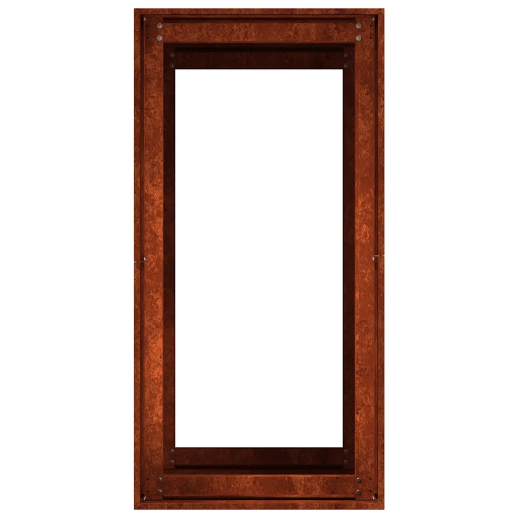 Fioriera Arrugginita 40x80x80 cm in Acciaio Corten 860779