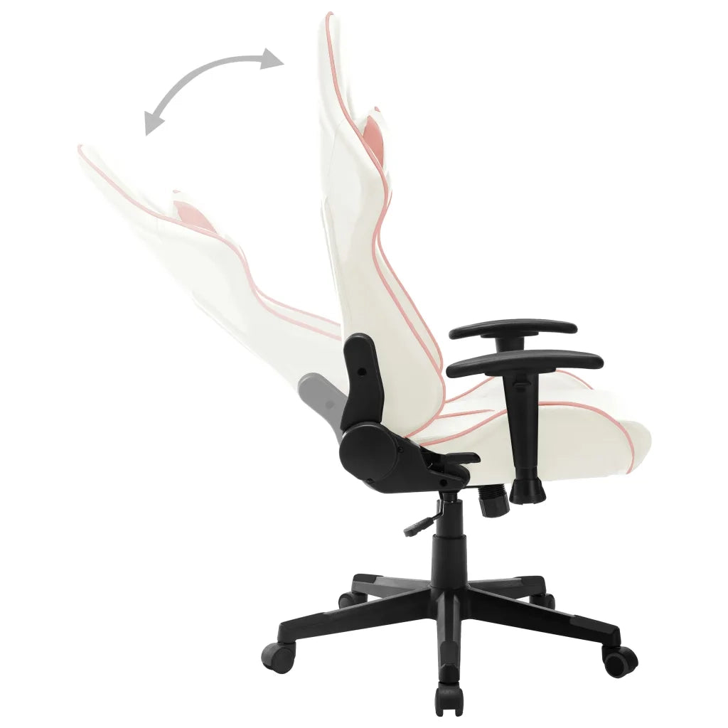 Sedia da Gaming Bianca e Rosa in Similpelle cod mxl 65517