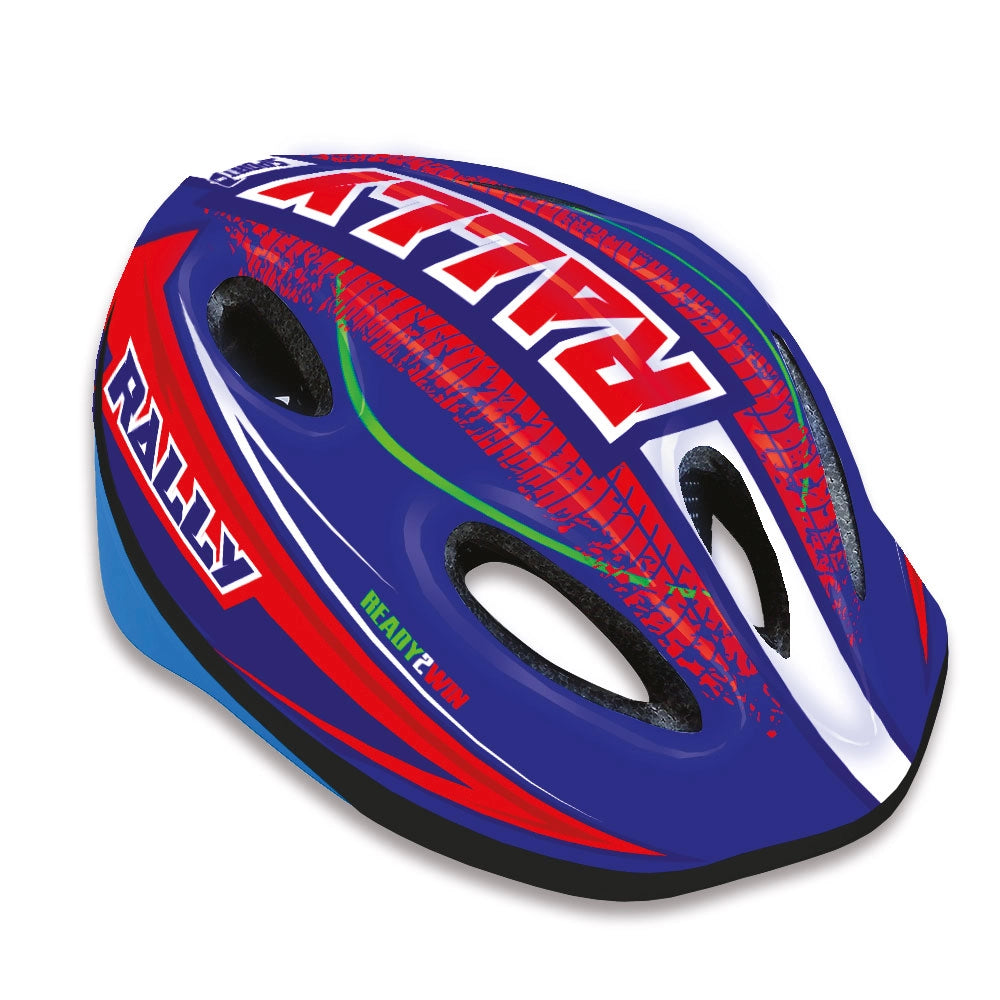 Casco EASY BOY Aereodinamico per Bambini Misura 52-56 cm con Fori di Aerazione Rosso o Blu