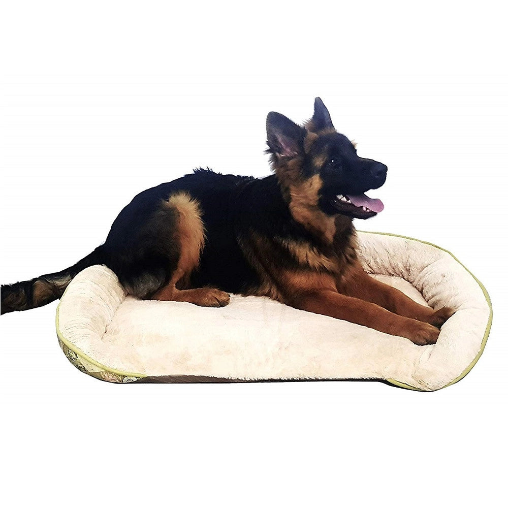 Trade Shop - Cuccia In Pile 95x69cm Per Cani Gatti Tappetino Morbido Lettino Cuscino Imbottito -