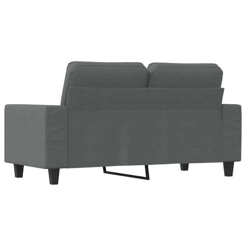 Divano | Divano da soggiorno | Sofa a 2 Posti Grigio Scuro 120 cm in Tessuto