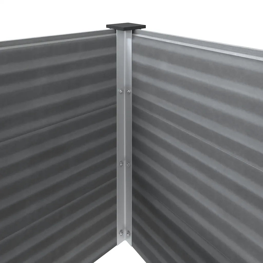 Fioriere | Cassetta per fiori | Letto Rialzato da Giardino in WPC 150x100x54 cm Grigio