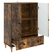 Credenza | Madia | Buffet da pranzo | Armadio da pranzo Rovere Fumo 66 x 34,5 x 95 cm Legno ingegnerizzato