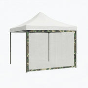 Telo Zanzariera Laterale per Gazebo da Giardino 300x200 cm in PVC Camouflage