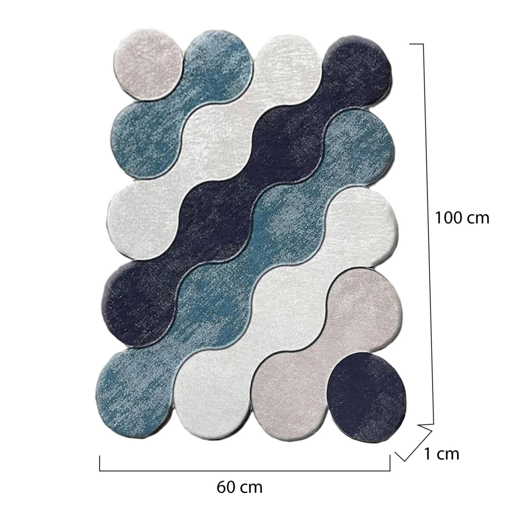 Anderson, Tappeto da Bagno Lavabile in Lavatrice, 60x100 cm blu