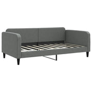 Letto da camera | Letto da Giorno Grigio Scuro 100x190 cm in Tessuto