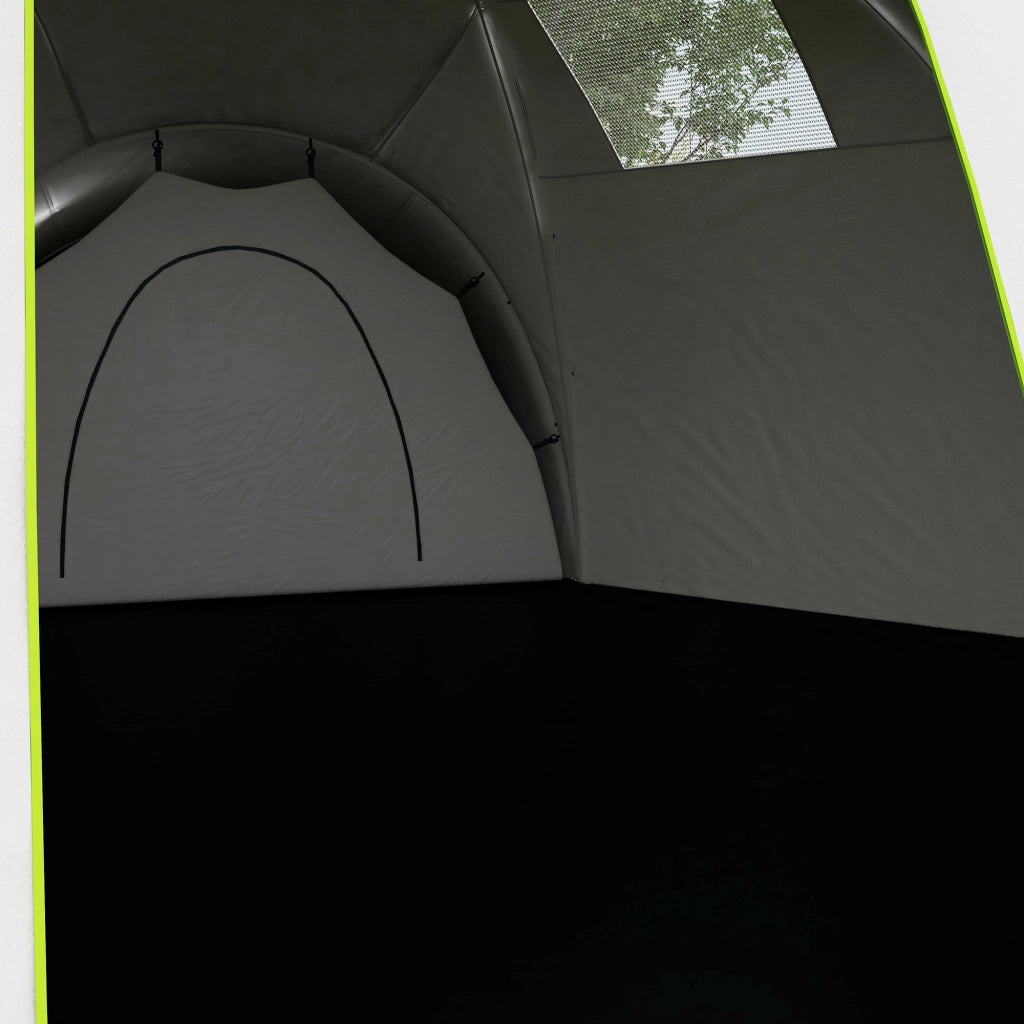 Tenda da campeggio 4 stanze per 6-9 persone ¨C zephmum ¨C Verde 615x615x225 cm