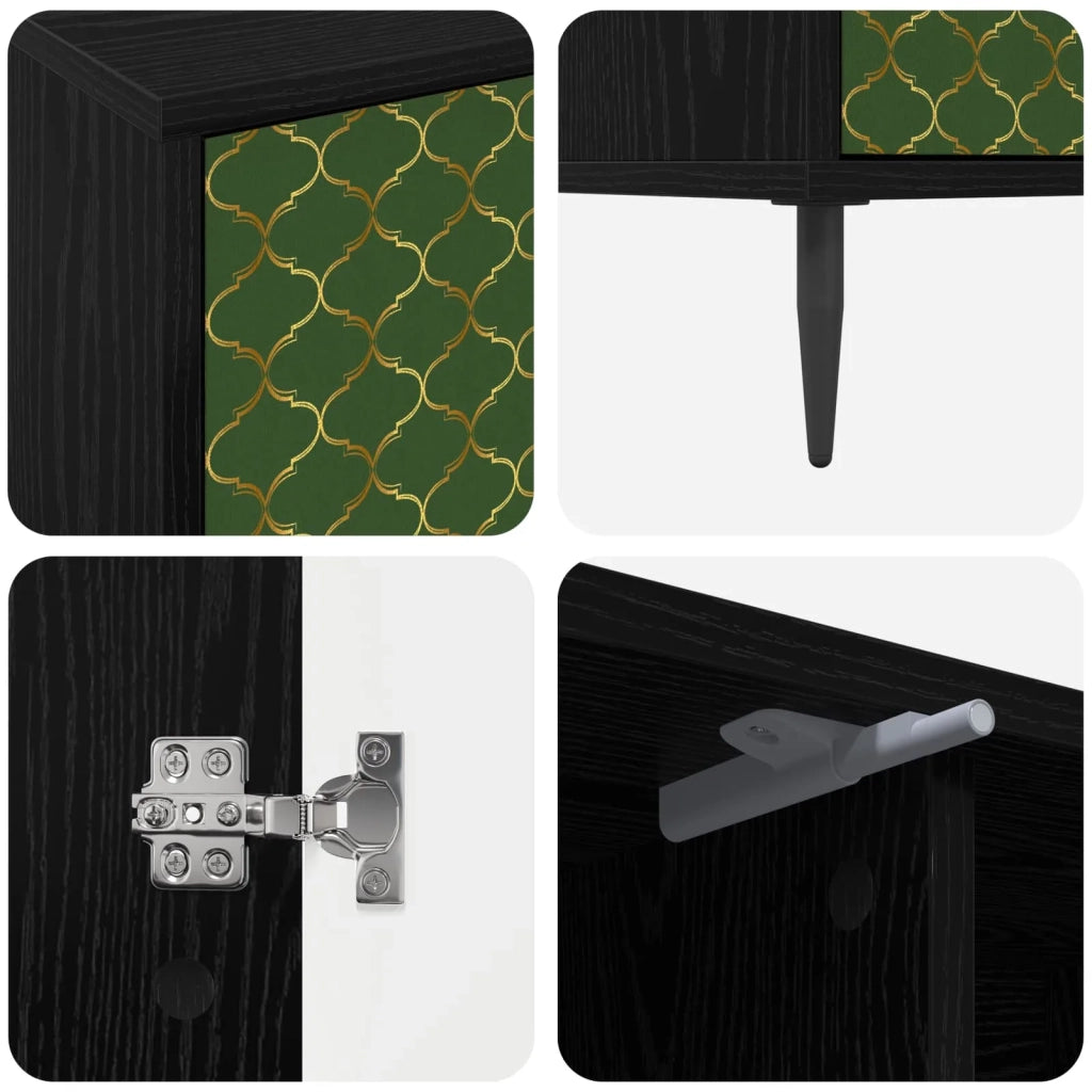 Mobile TV GELEEN 102 x 33 x 51 cm Rovere Nero 8007051