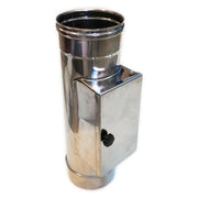 Modulo raccolta incombusti da 100mm in acciaio inox 5 decimi aisi 304