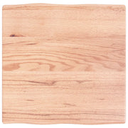 Piano Tavolo | Superficie Tavolo | Piano Scrivania Marrone Chiaro 60x60x(2-4) cm Rovere Non Trattato