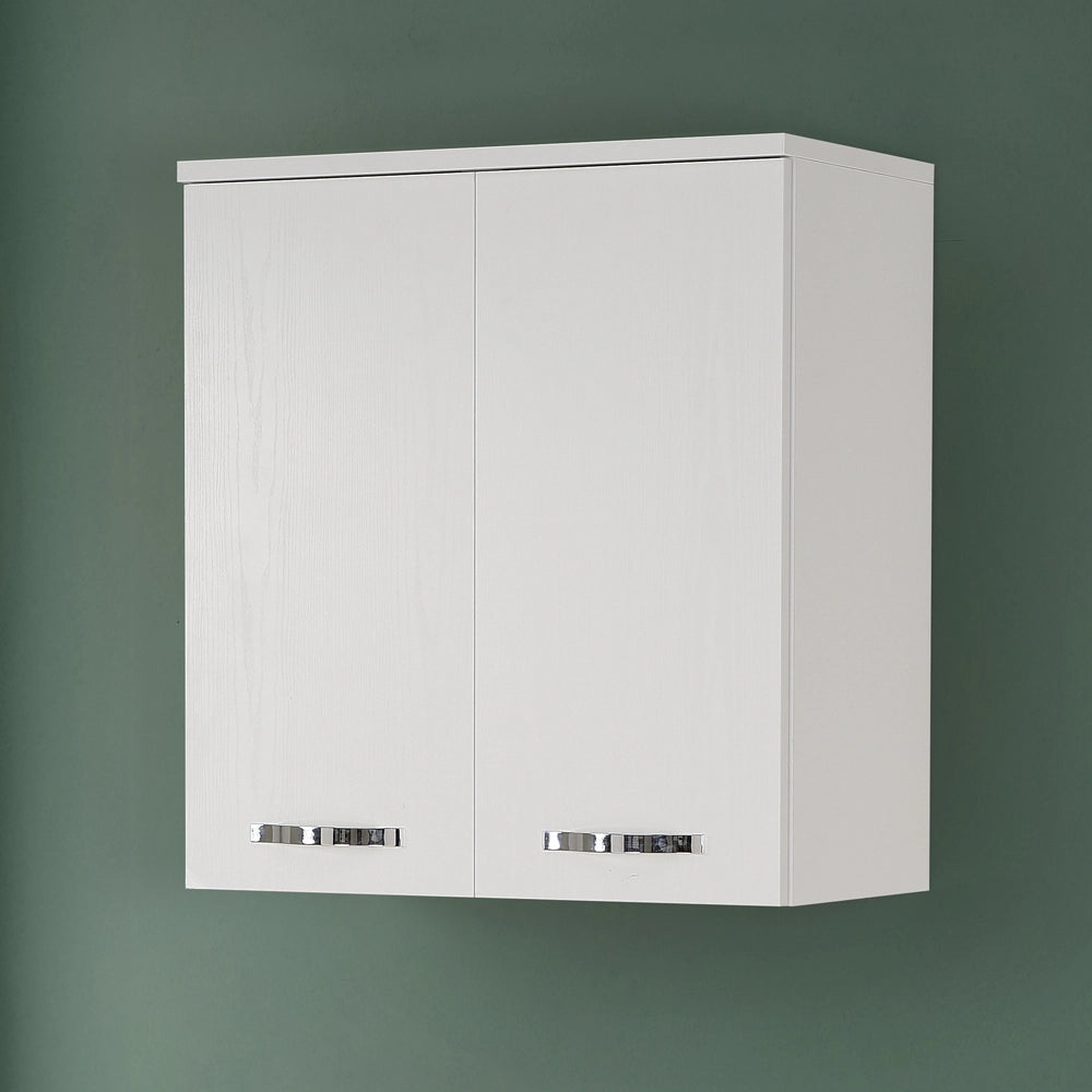 Pensile multiuso 70x77cm salvaspazio in legno bianco 2 ante linea Pilar
