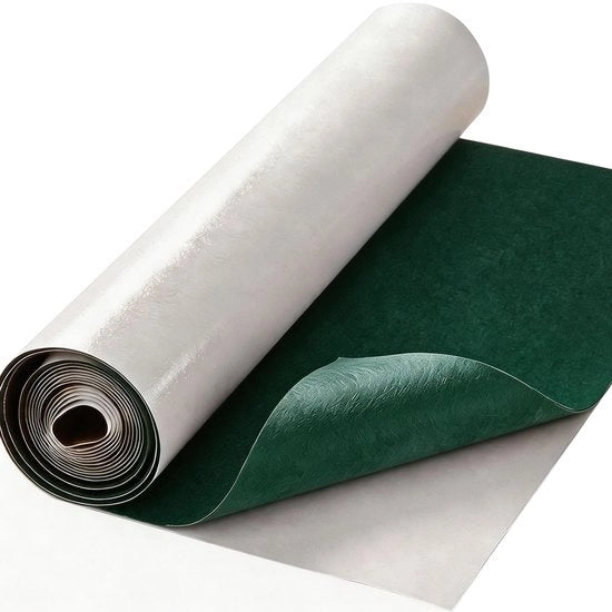 Veloce Adesivo 1 mm - Tappetino Autoadesivo 40 x 220 cm - Sottopiede - Protezione Pavimento - Rivestimento di Emergenza - DIY - Verde Scuro