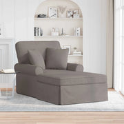 Chaise Longe con Gonna con cuscino 3 pcs Talpa Tessuto
