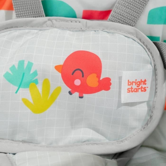 INIZI BRILLANTI Altalena portatile Playful Paradise, compatta e automatica con musica, dalla nascita