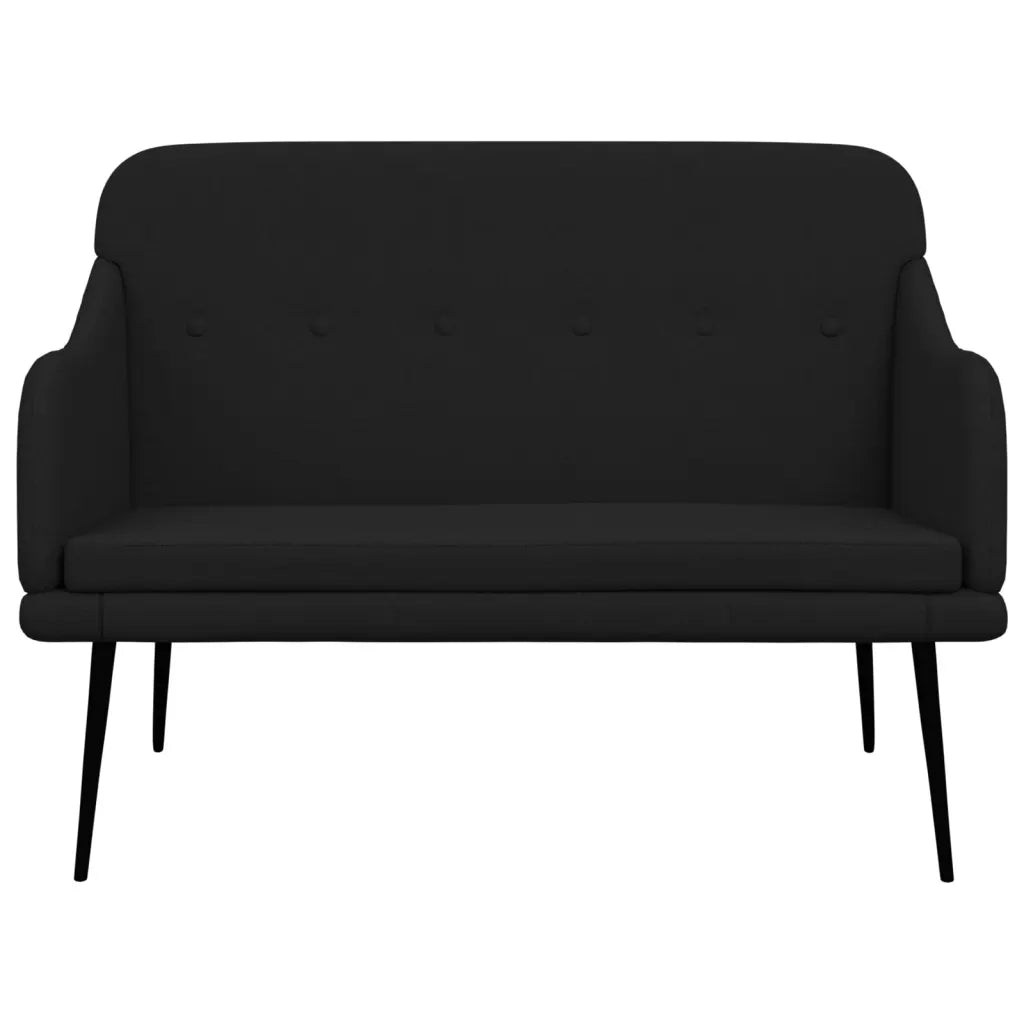 Panca Nera 110x76x80 cm in Tessuto 351485