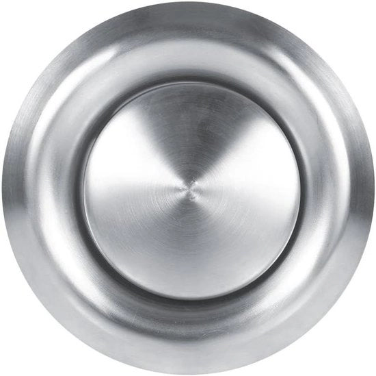 Copertura di canale di ventilazione con griglia regolabile per ventola - Slangcopertura diffusore plafond per aspirazione - 100 mm, Acciaio inossidabile - Per uso domestico, bagno, cucina e ufficio