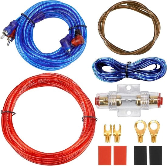Impianto di alimentazione 10 A per amplificatore auto - amplificatore altoparlante auto 1500 W - contenitore di fusibile per auto.