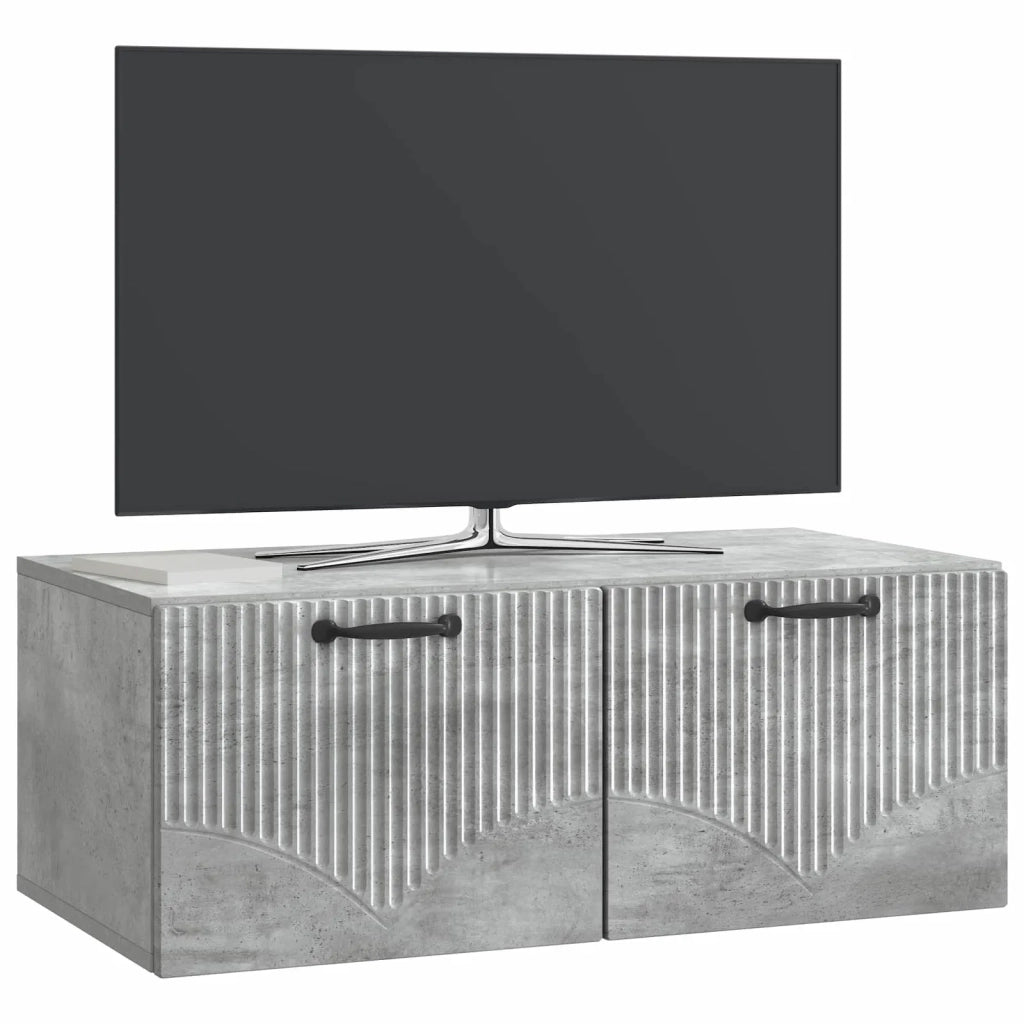 Mobile Porta TV da Muro Grigio Cemento 78,5 x 41 x 30 cm