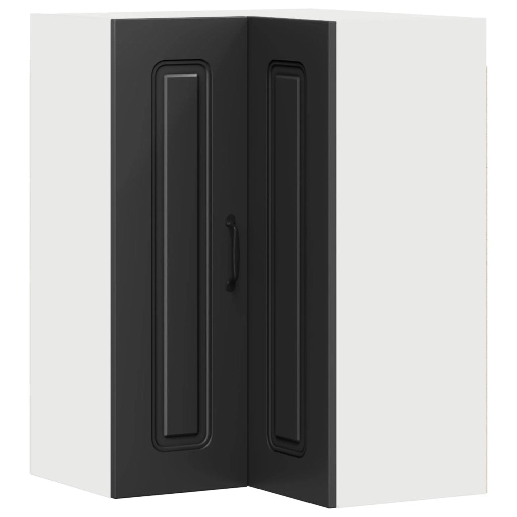 Mobile da cucina con vani contenitori moderni design pulito 57 x 57 x 80 cm legno composito nero 02_0053754