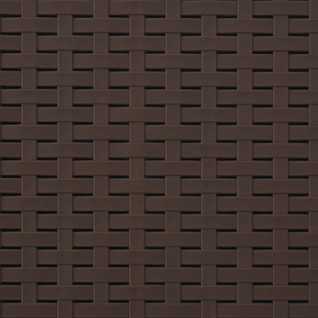 Set da Pranzo per Giardino 7 pz Marrone e Tortora PP 3430141