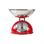 Bilancia da Cucina Retrò Analogica con Ciotola Inox 5Kg Max Rosso MELISSA