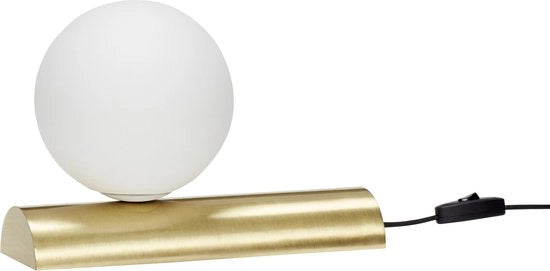 Lampada da Tavolo in Metallo con Fonte di Luce a Messing
