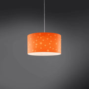 Lampadario Moderno Pois Polilux ® Arancione Materie Plastiche Bianco 3 Luci E27