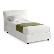 Brozolo, Letto Singolo Materasso Incluso Made in Italy, Bianco