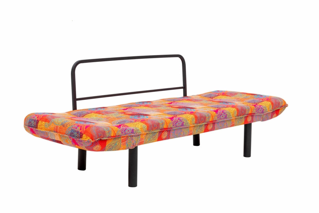 Hone, Divano Letto 2 Posti Contenitore, 150x65 cm Multicolore