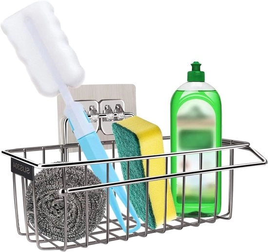 Organizzatore per Lavastoviglie Autoasciugante con Supporto per Saponi e Supporto per Pennello in Acciaio Inossidabile