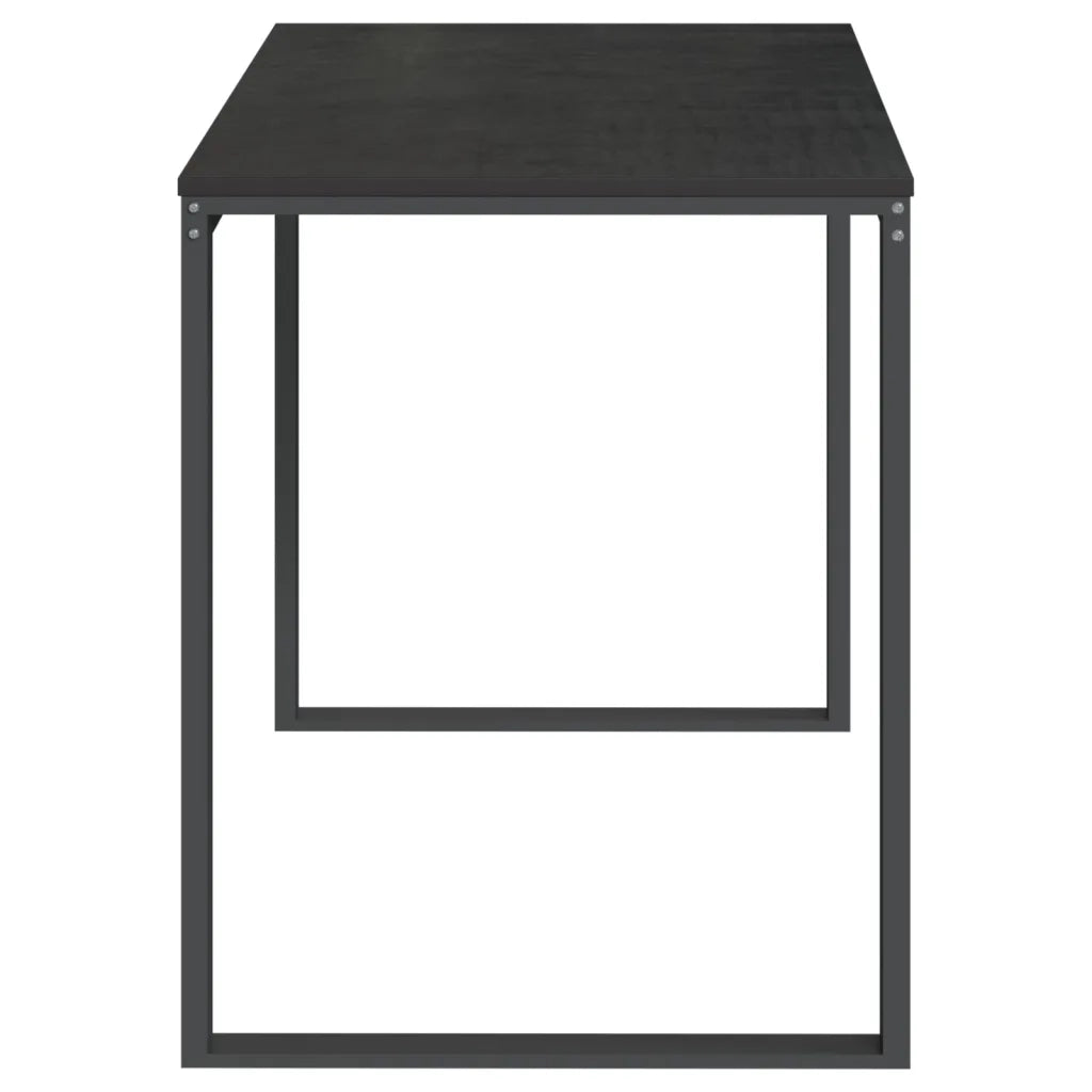 Scrivania per Computer Nera 110x60x73 cm in Legno Multistrato 30196