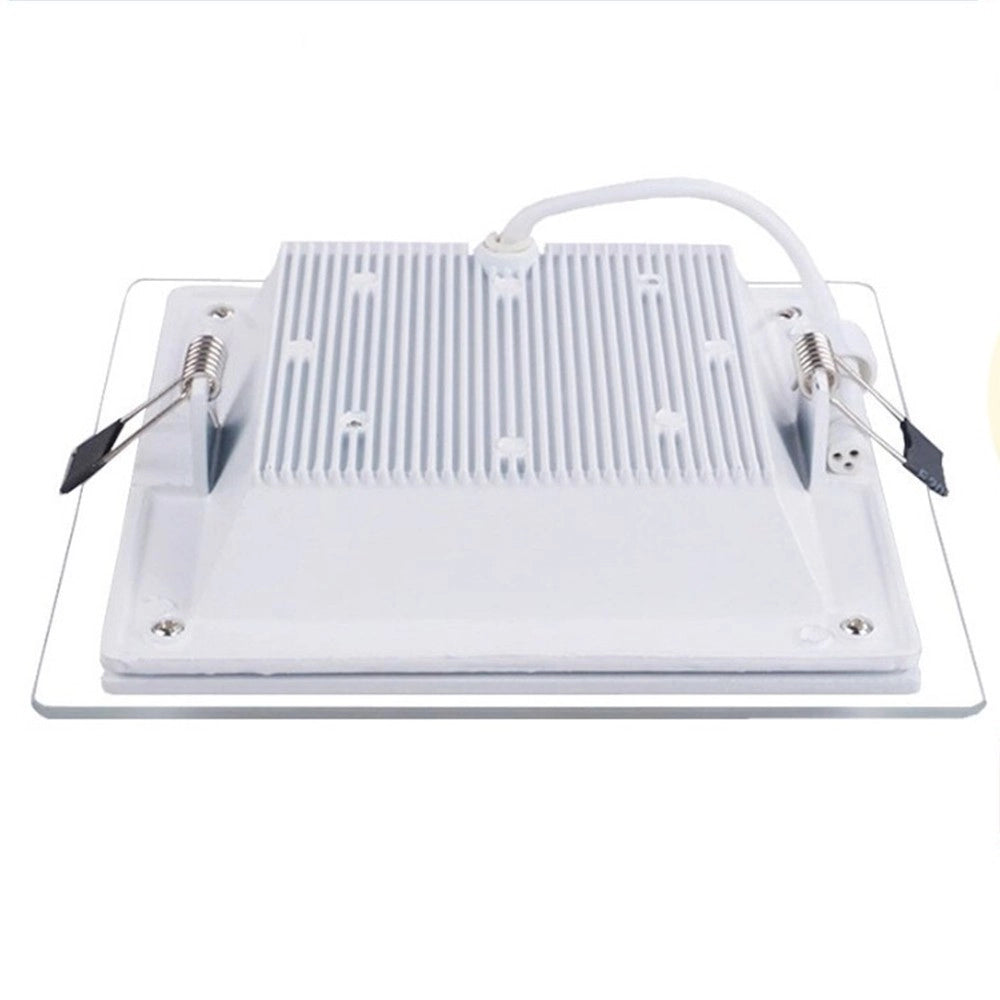 Trade Shop - Pannello Led Slim Quadrato Incasso Cornice Vetro 12w Cct 3000k 4000k 6500k P125e-q3c -