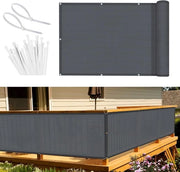 Schermo Balcone in HDPE 80x400 m Protezione della Privacy Copertura - Anthracite