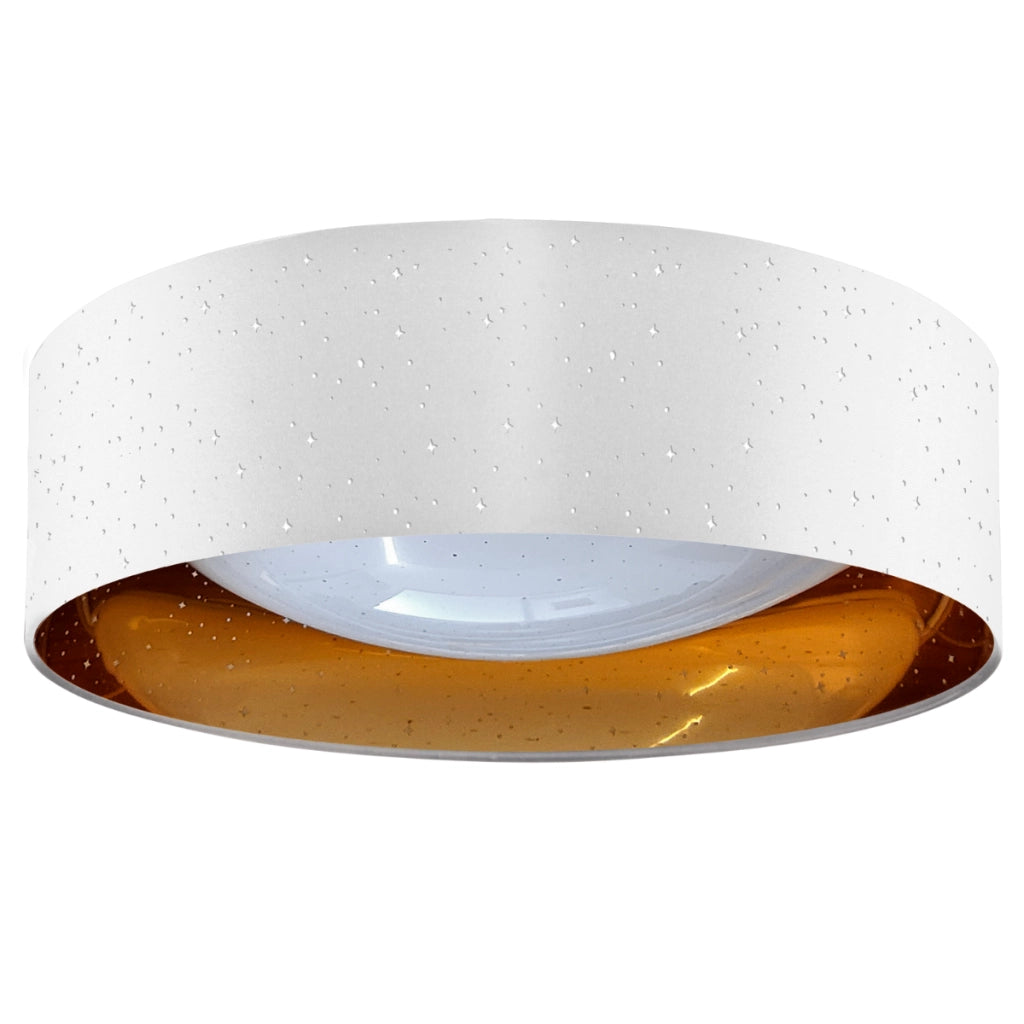 Plafoniera LED Polux Tuluza bianco oro 24W 4000K Ø40cm
