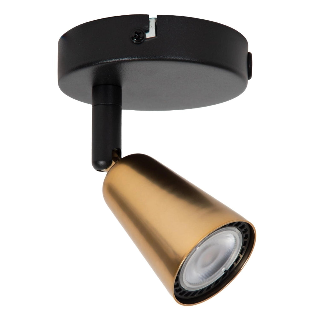 Faretto soffitto TIANA 1xGU10 nero oro Lucide