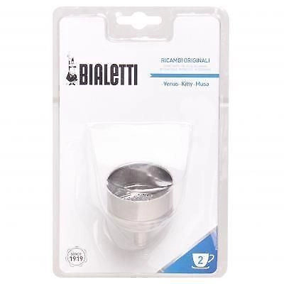 Bialetti 0800501 Imbuto Ricambio Caffettiera Moka 2 Tazze Venus Kitty Musa colore Acciaio Inox