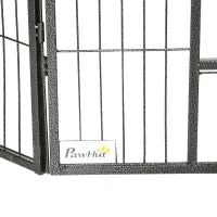 Recinto per Cani e Cuccioli con 16 Pannelli Modulabili e 2 Ingressi, 80x1.5x60cm