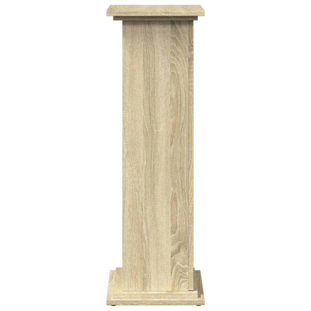 Espositore con Portaoggetti Rovere Sonoma 31x30x90cm Truciolato