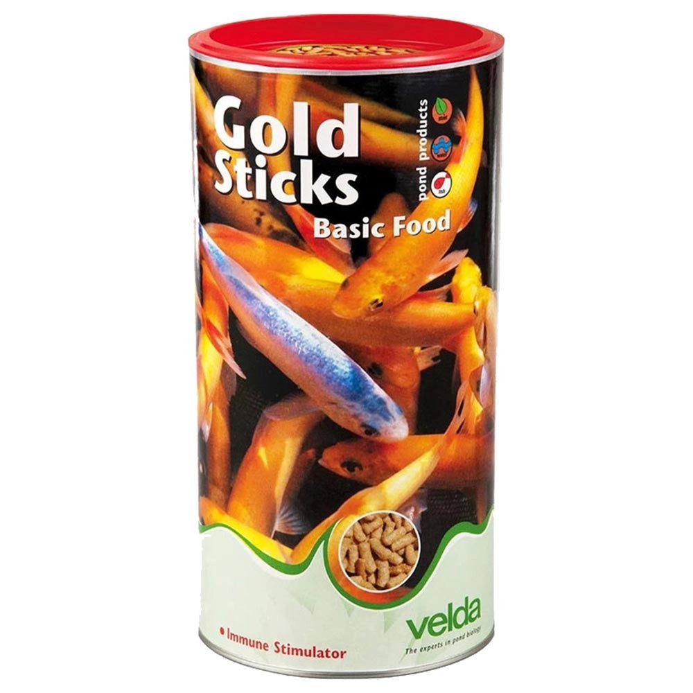 Velda Gold Sticks Fish Food - mangime base in sticks per tutti i pesci da laghetto Formato: 2,5 L