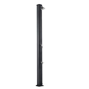 Doccia Tradizionale In Alluminio Jolly S Con Miscelatore E Lavapiedi Colore Antracite Cv-A625/7016