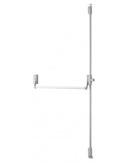 Serratura maniglione antipanico D-Cross per porta d'ingresso 1150mm max, 2/3 punti sopra e sotto, reversibile, grigio - THIRARD