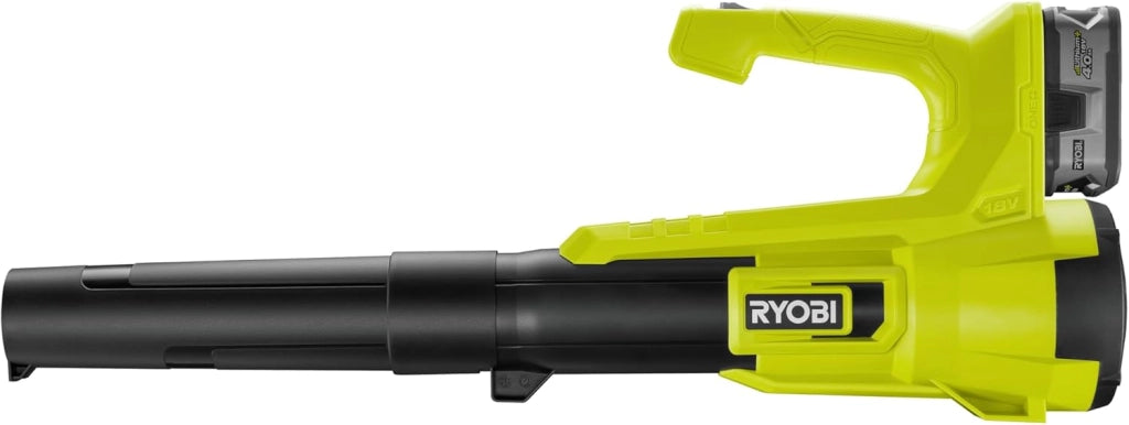 RY18BLA-140 Soffiatore a Batteria 18V ONE+ con 1 Batteria 4.0Ah, Turbina Jet, Tubo Removibile, Impugnatura Ergonomica, Velocità Ventola 145 km/h, Flusso d'Aria 7,1 m3/min