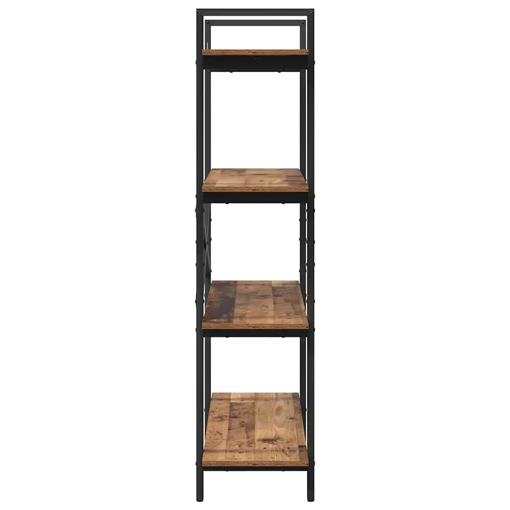 Libreria-Scaffale per Libri-Mobile di Stoccaggio Legno vecchio 100 x 33,5 x 140 cm Legno multistrato