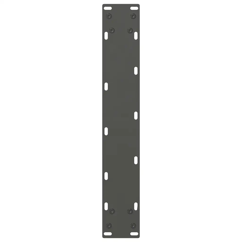 Gambe per tavolo da bar antracite 2 pz 40x(110-111) cm in acciaio 4013350