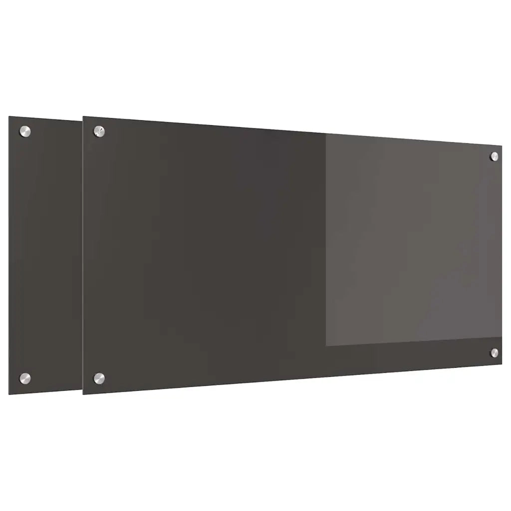 Schienale da cucina 2 pcs Grigio scuro 100 x 50 cm 3415468